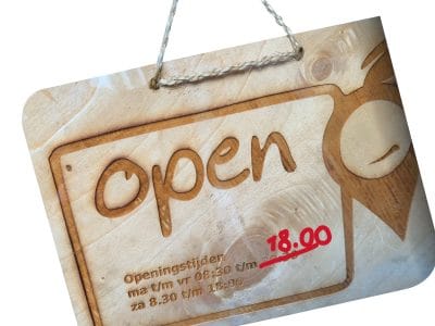 Vakantie: aangepaste openingstijden